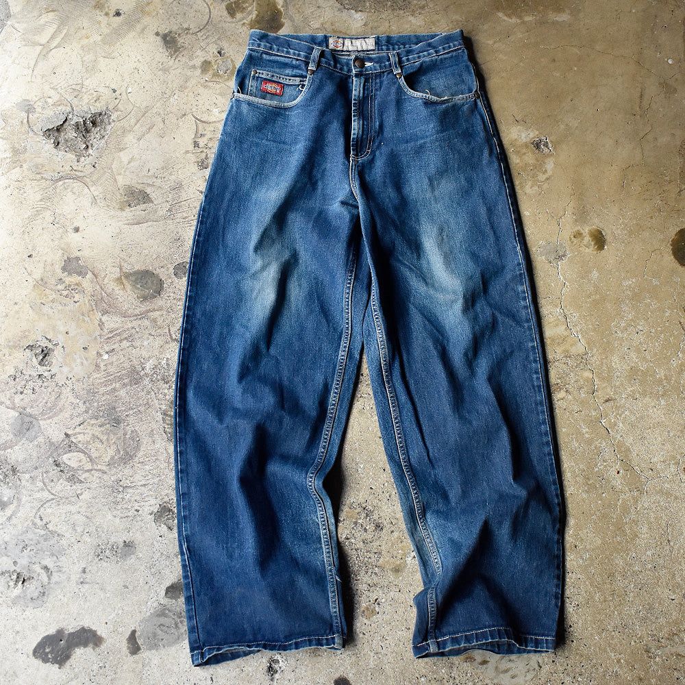90's～ Dickies Big刺繍ロゴ！ デニムワークパンツ 250113H