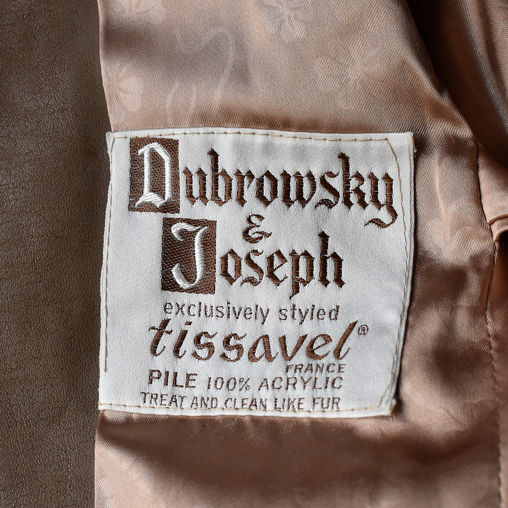 70's Dubrowsky&Joseph フェイクファーコート 231218H