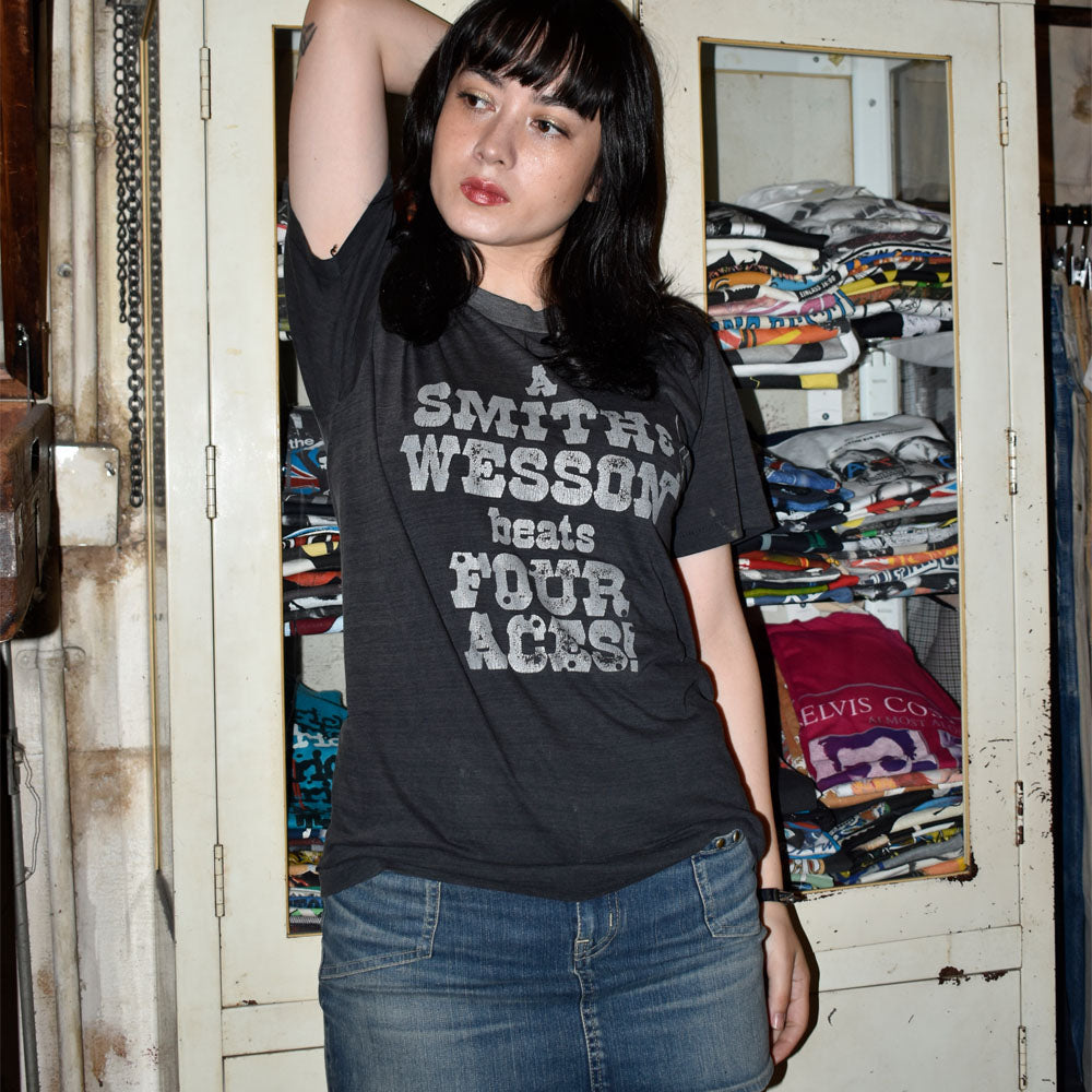 80’s Smith & Wesson “Beats Four Aces” Tシャツ 250905H
