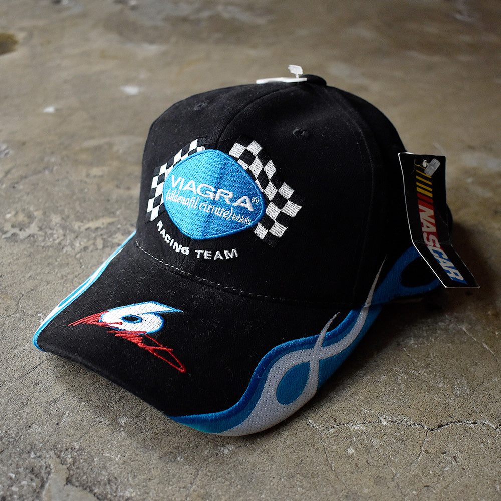 VIAGRA NASCAR 刺繍 ファイヤーパターン レーシングキャップ 2000年代 デッドストック 古着
