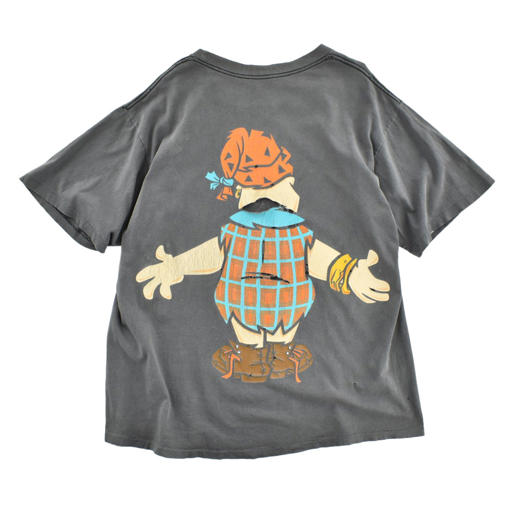 90's THE FLINTSTONES "FRED" 両面プリント キャラT USA製 260626H