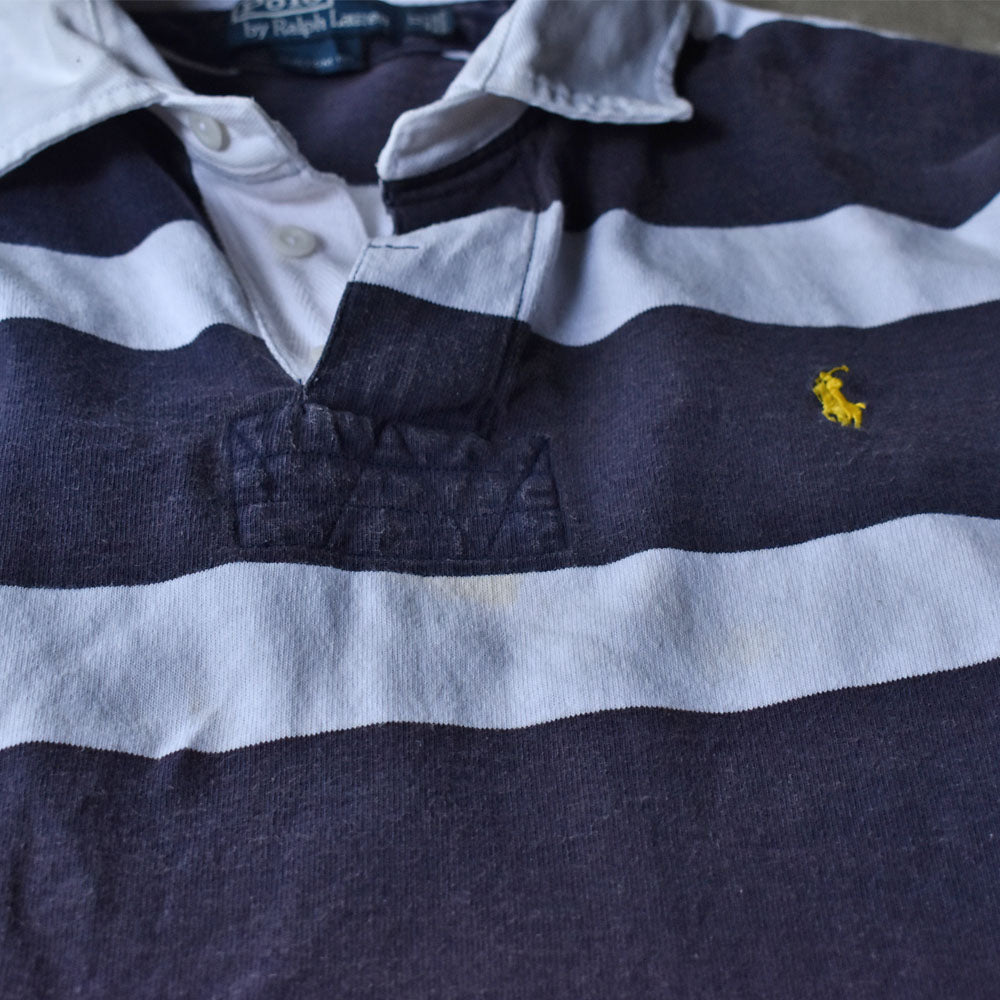 Y2K　Polo Ralph Lauren/ポロ ラルフ ローレン “COSTOM FIT” スウェット ラグビージャージ　230909