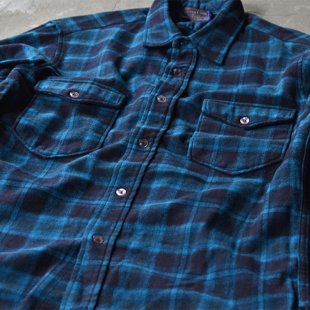 60’s Pendleton チェック柄 ウール フランネルシャツ USA製 231015