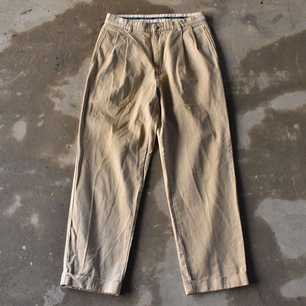 90's Polo Ralph Lauren “HAMMOND PANT” ツータック チノパン 240321 S2027