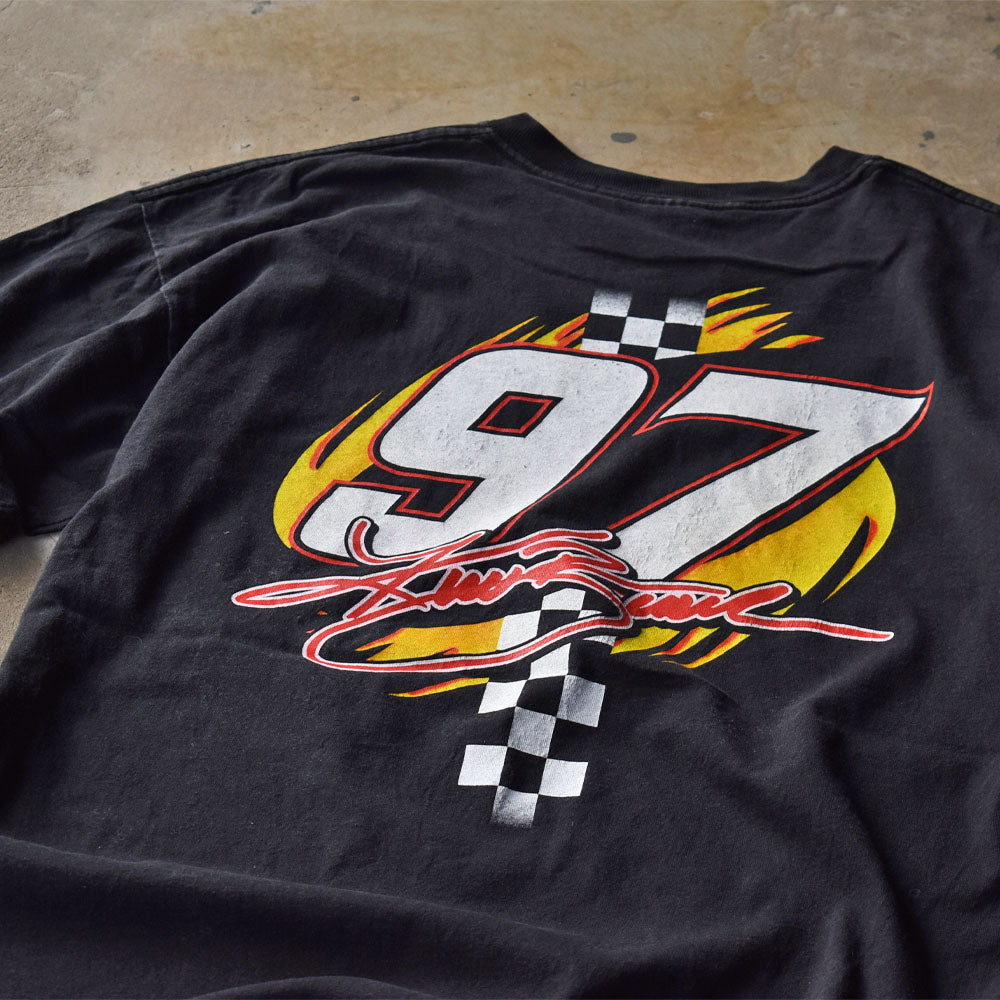 90’s NASCAR“1996 Kurt Busch” 両面プリント レーシング Tシャツ 240716