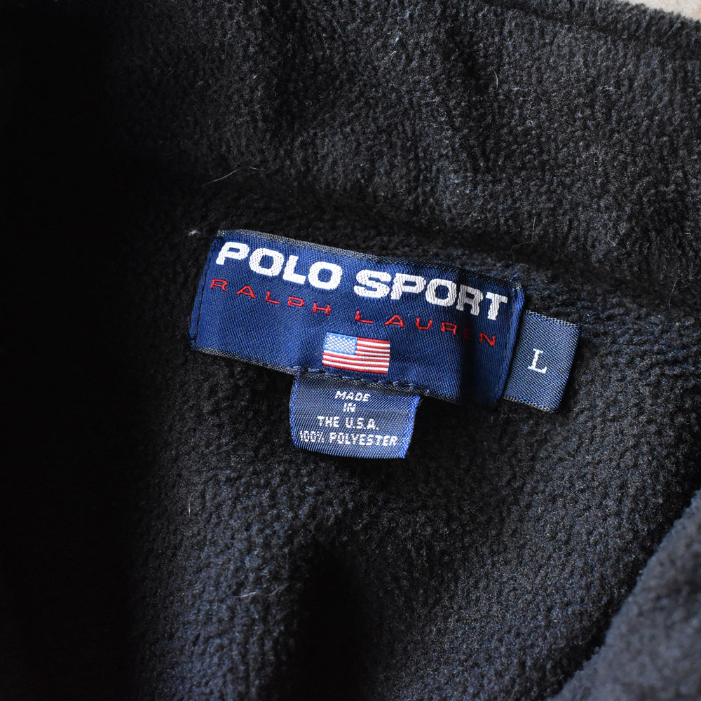 90’s POLO SPORT Ralph Lauren ハーフジップ フリース プルオーバー USA製 241207