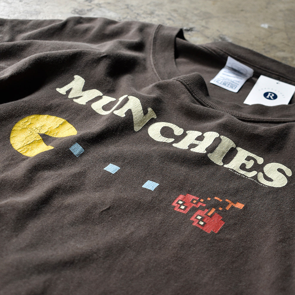 マンチーズ パックマン Tシャツ 2005年 ダークブラウン 古着