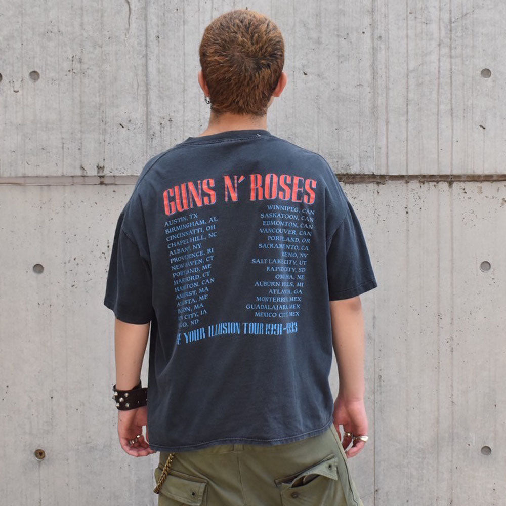 90’s  Guns N’ Roses “Use Your Illusion Tour 1991-1993” ロック Tシャツ USA製 250916