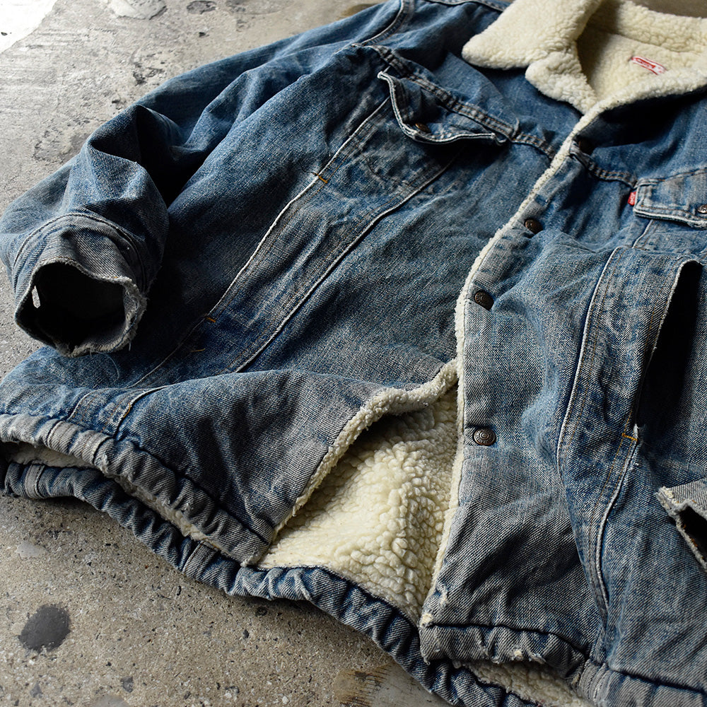 70's～ Levi's 71605 ロング丈！ デニムボアジャケット 250122H