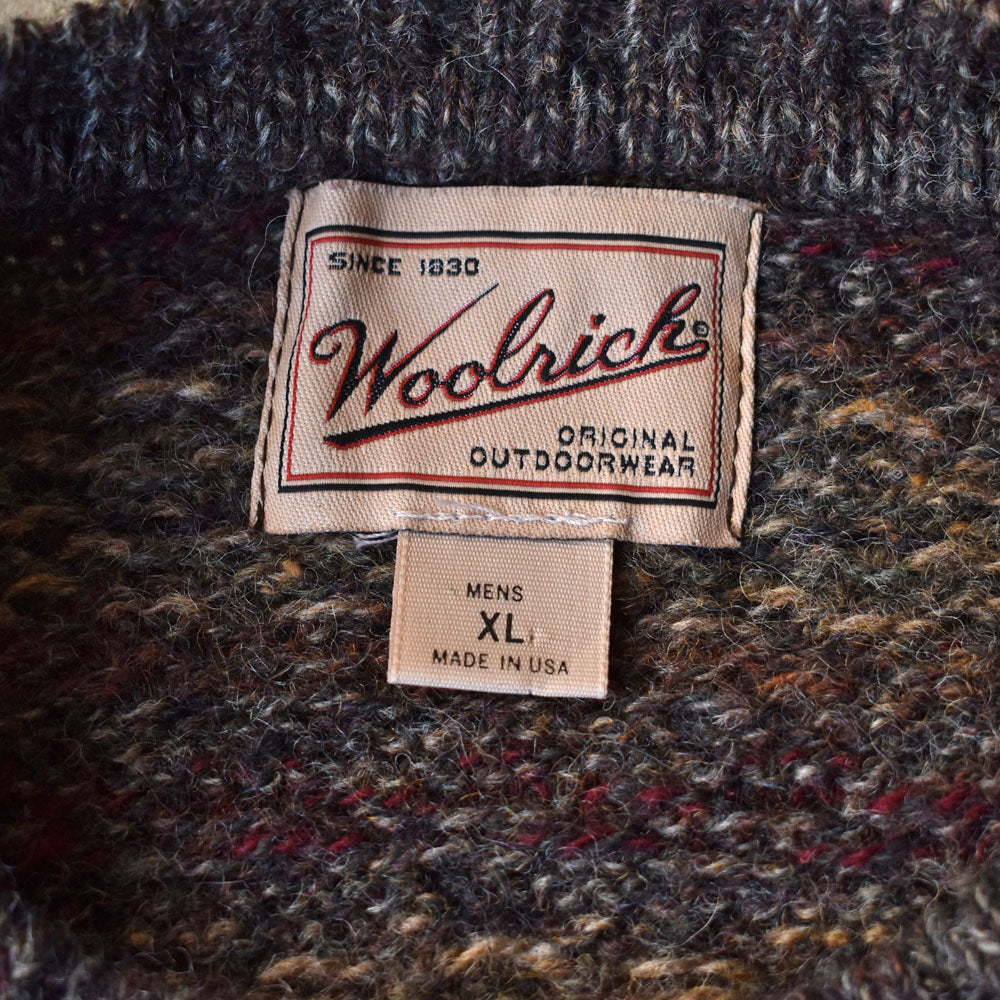 90’s Woolrich ニット 総柄セーター USA製 231224