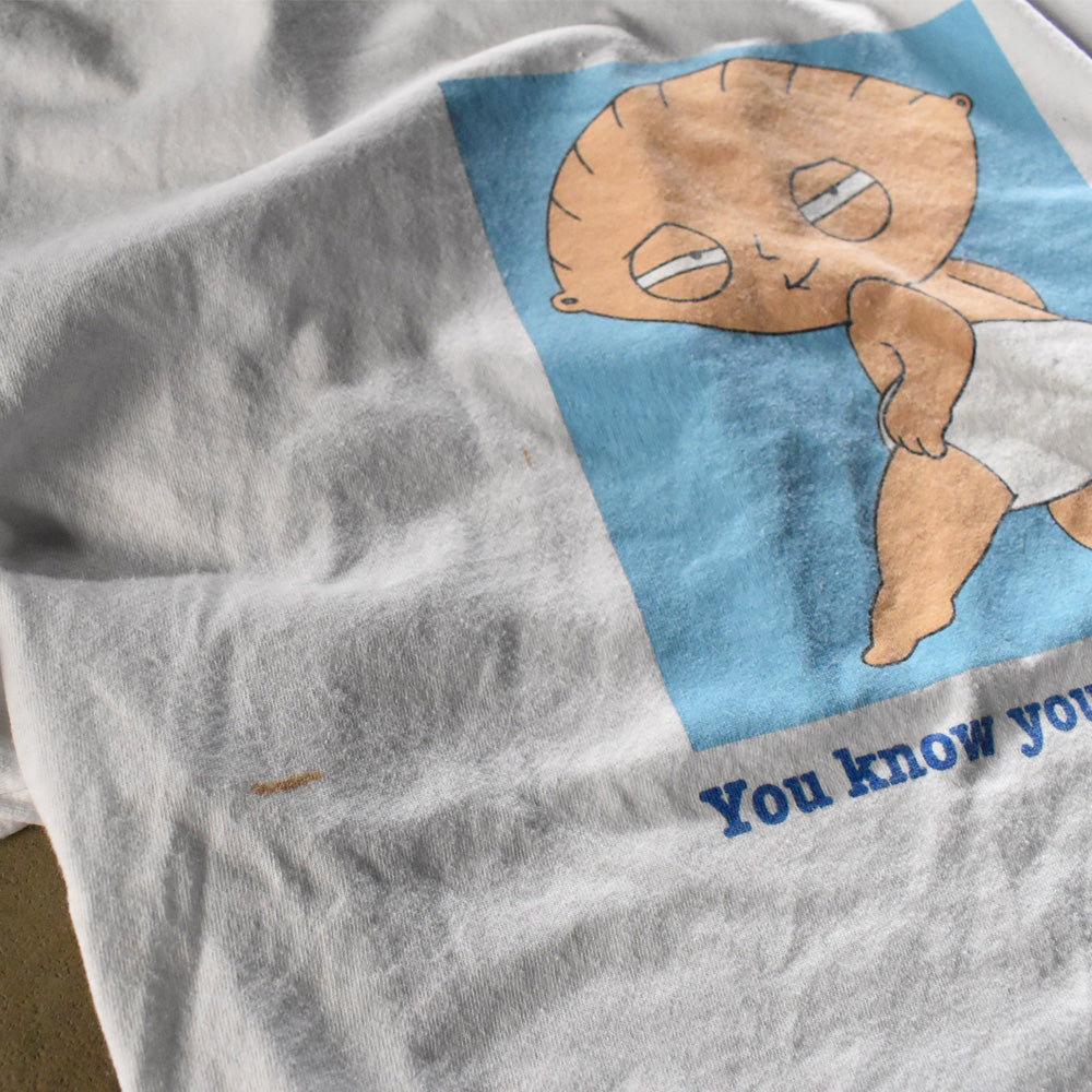 Y2K Family guy "Stewie Griffin" キャラ Tシャツ 240330