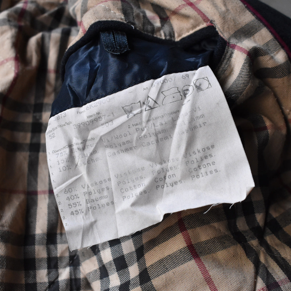 Burberry 裏地チェック ウールカシミア コート 231207