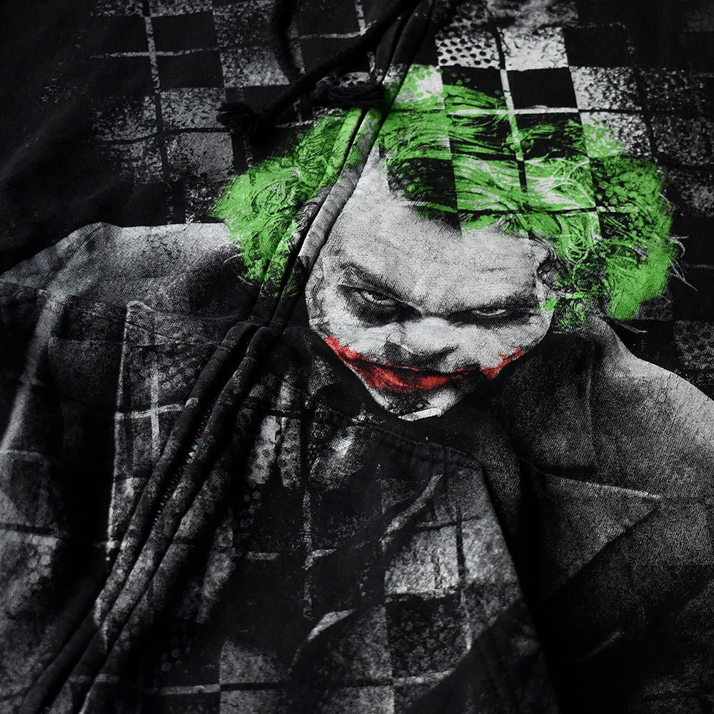 Y2K Joker “The Dark Knight” Movie オーバープリント！ フルジップパーカー 250120H