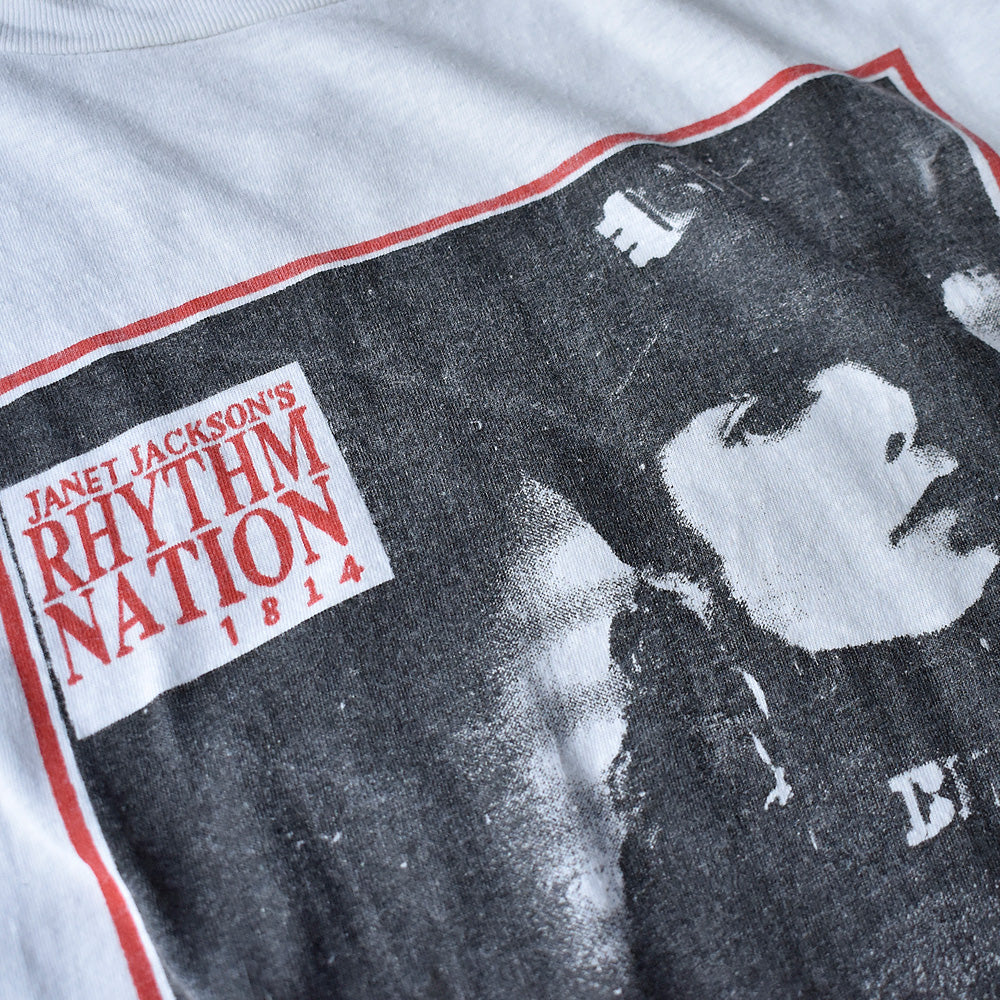 80's Janet Jackson “Rhythm Nation 1814” Tシャツ 240409H