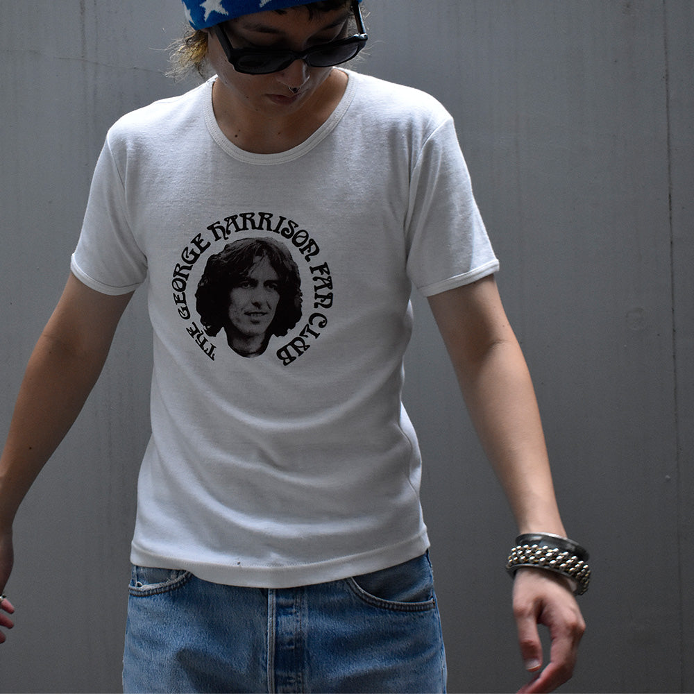 70's "George Harrison" Fan Club Tシャツ Euro製 “Couleurshirt掲載” 231005H