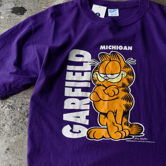 90's “Garfield” パープル! Tシャツ USA製 250628H