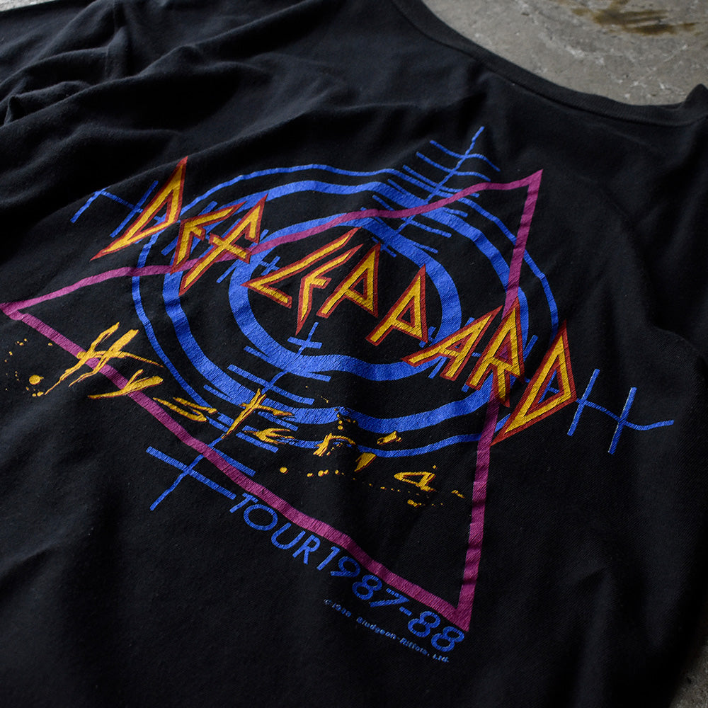 80's　Def Leppard/デフ・レパード　"HYSTERIA" Tour Tee　230813HYY