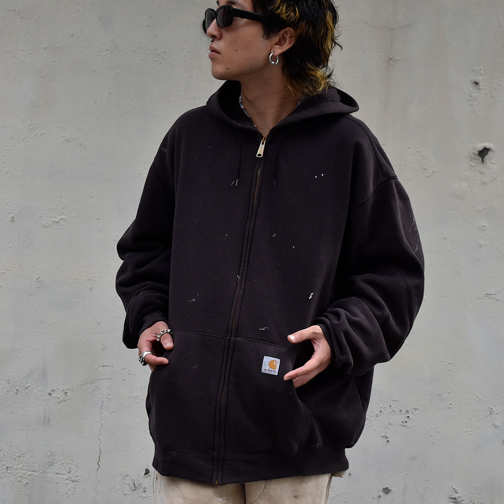 Y2K ペンキ！ Carhartt フルジップパーカー 231003H