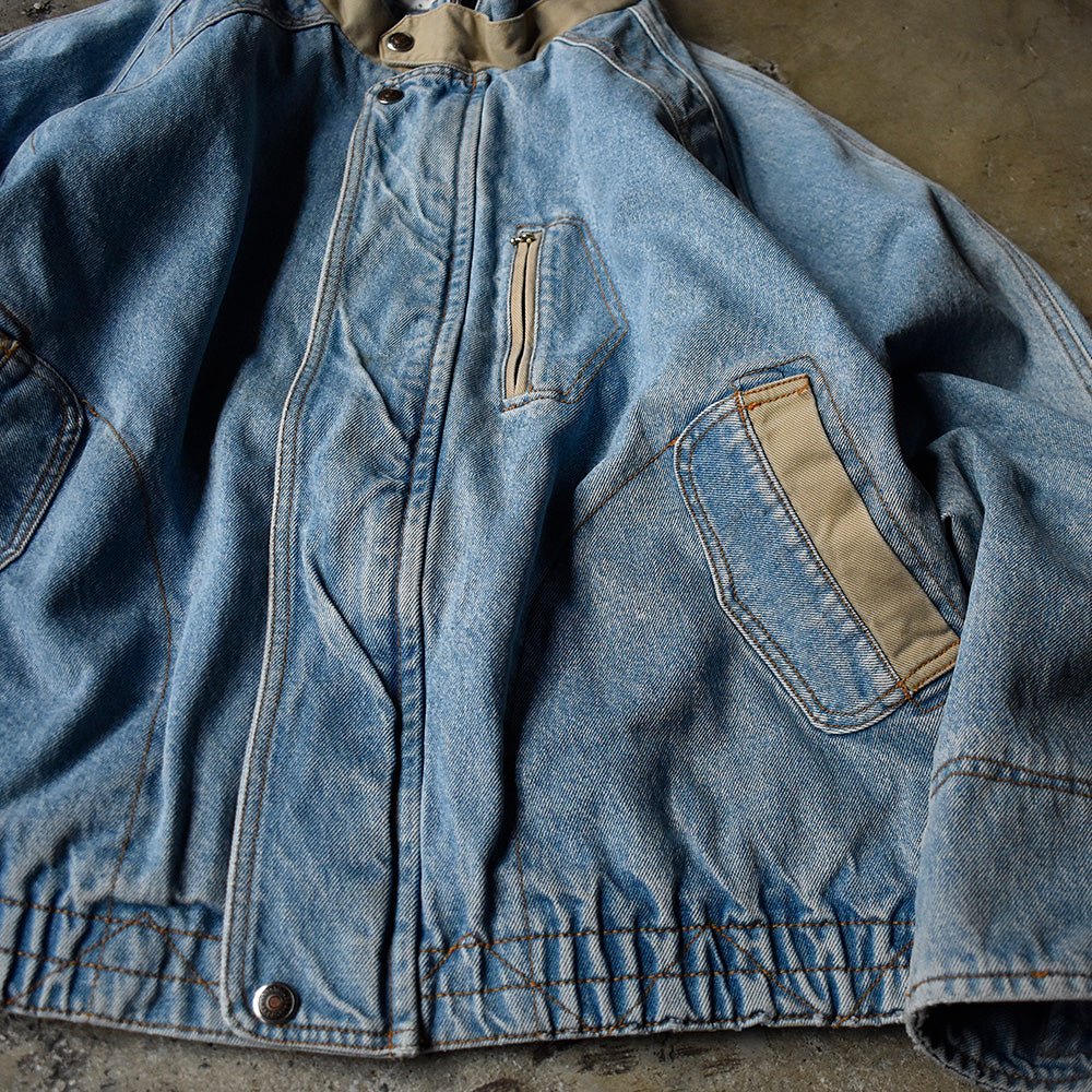 90's レア！ Levi's “Silver Tab” 75470-0591 チンストラップ付き デニムジャケット 240113H