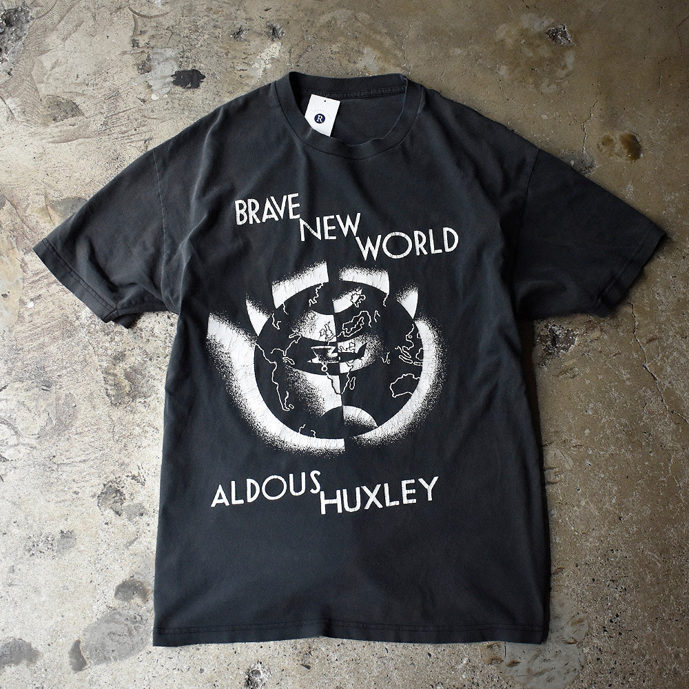 90's～ Aldous Huxley “BRAVE NEW WORLD/すばらしい新世界“  Tシャツ 250624H