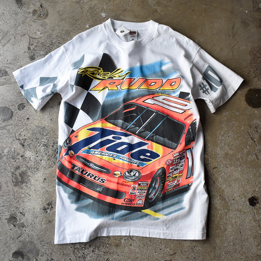 90's “Ricky Rudd #10 / Tide” AOP! レーシング Tシャツ 240723H