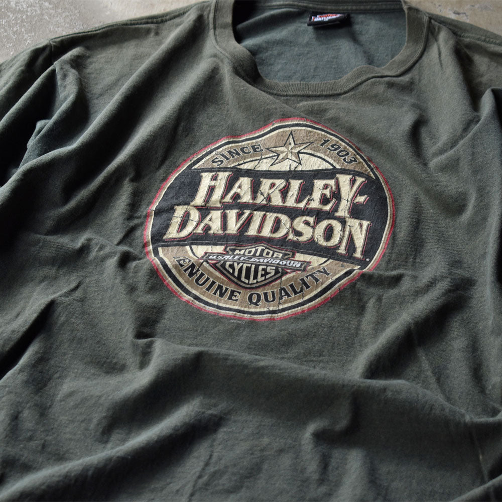 Y2K Harley-Davidson 両面プリント Tシャツ 230915