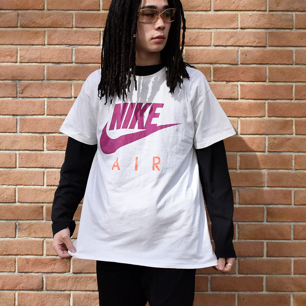 90's NIKE 反転AIRスウォッシュロゴ！ Tシャツ USA製 240301H