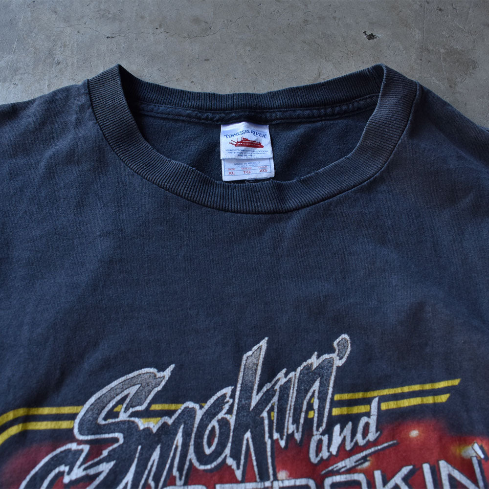 Y2K　“SMOKIN' and STROKIN'” 雰囲気◎ バイクTシャツ　230806