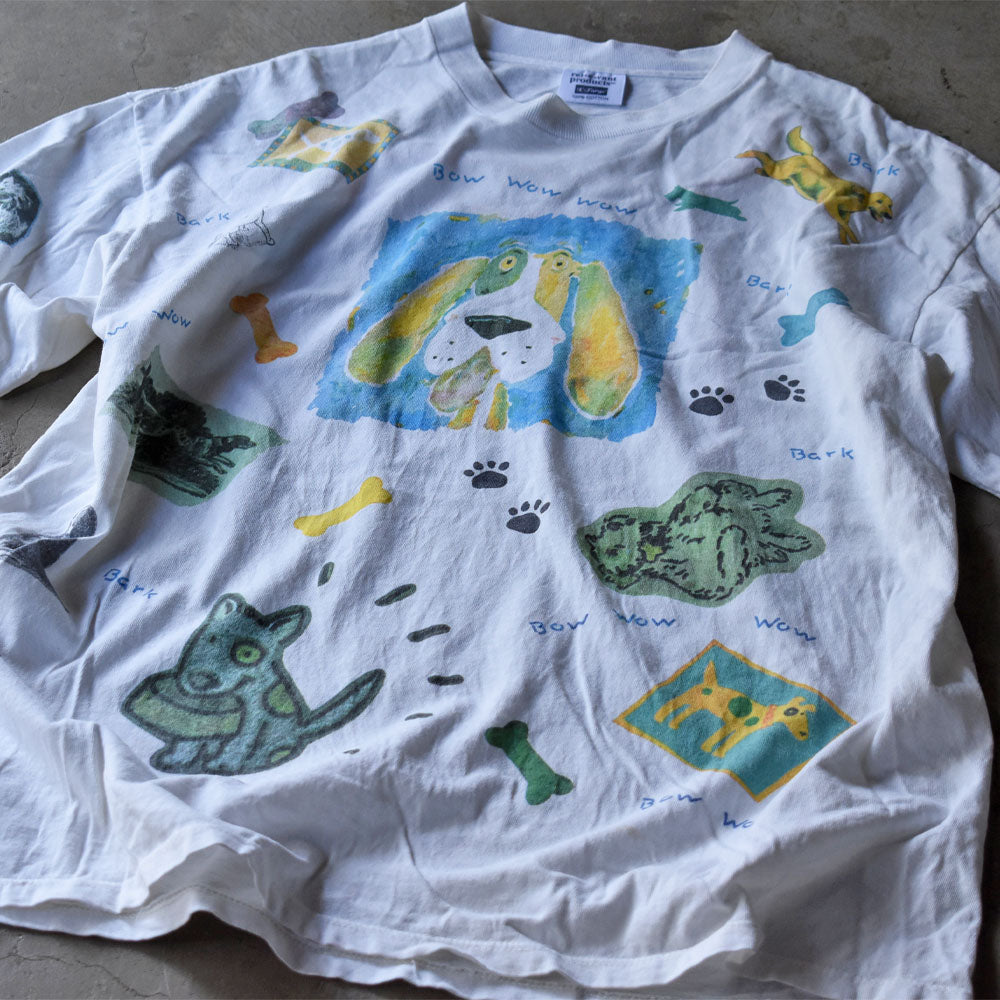 bow wow wow 犬 AOP アニマルプリント Tシャツ 1997年 USA製 ヴィンテージ