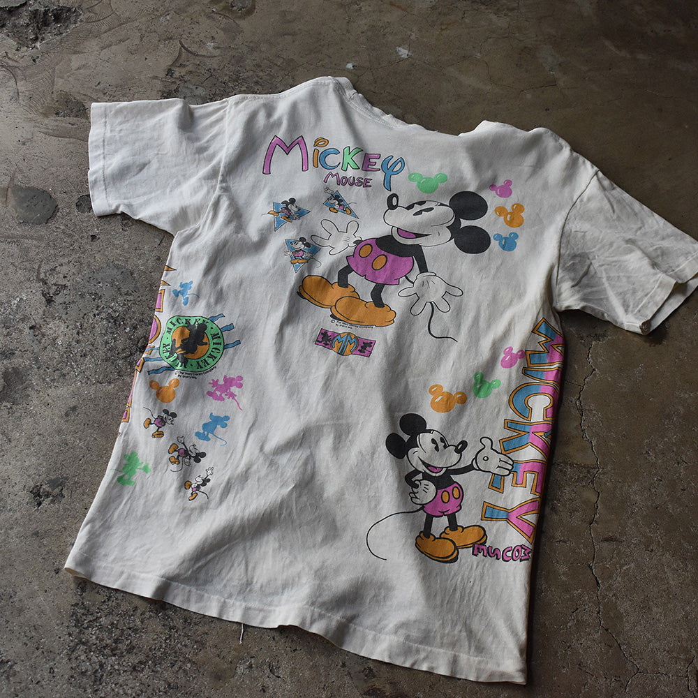 90's　Disney/ディズニー　Mickey/ミッキー　マルチ！Tee　230719H
