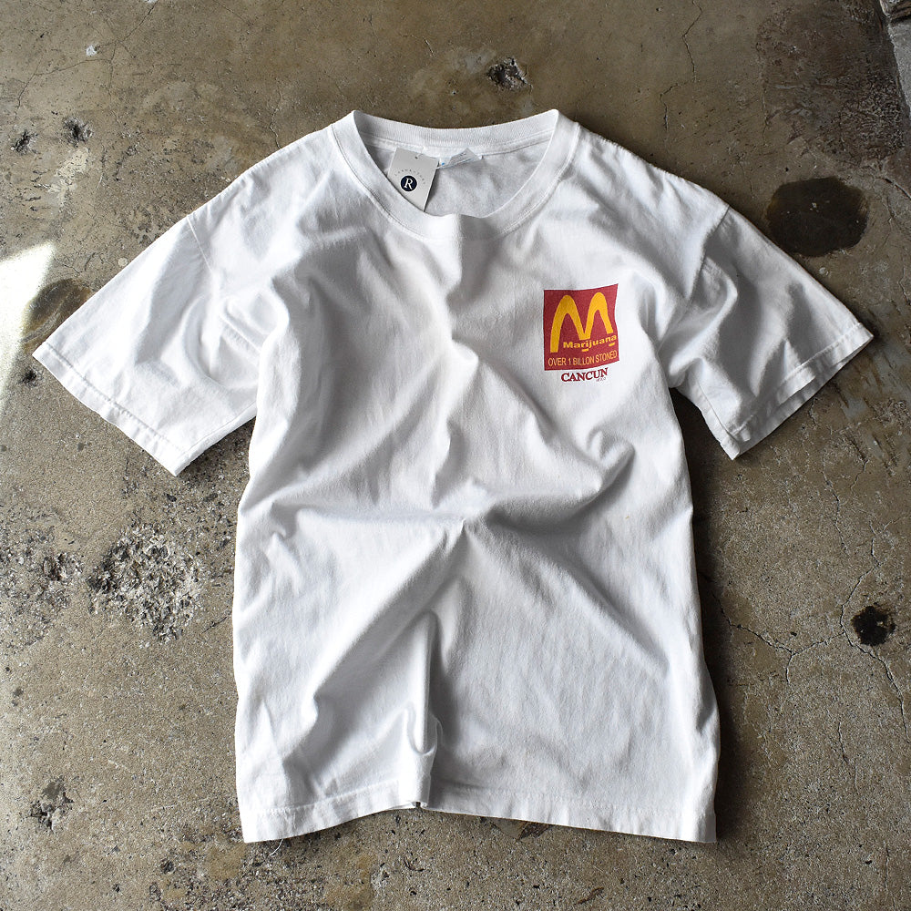 Y2K “Marijuana“ マクドナルドパロディ！ Tシャツ 240812H