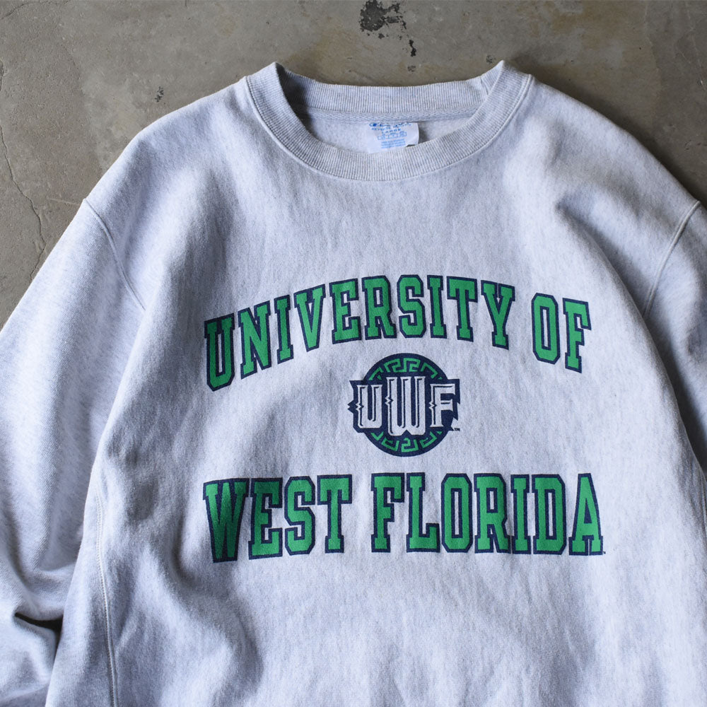 Champion “UNIVERSITY OF WEST FLORIDA” リバースウィーブ スウェット USA製 250602