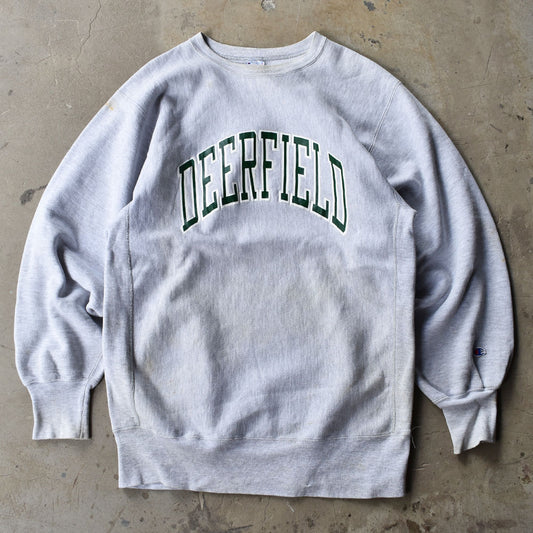 90's　Champion/チャンピオン XXLサイズ！ "DEERFIELD" RWスウェット　USA製　230518