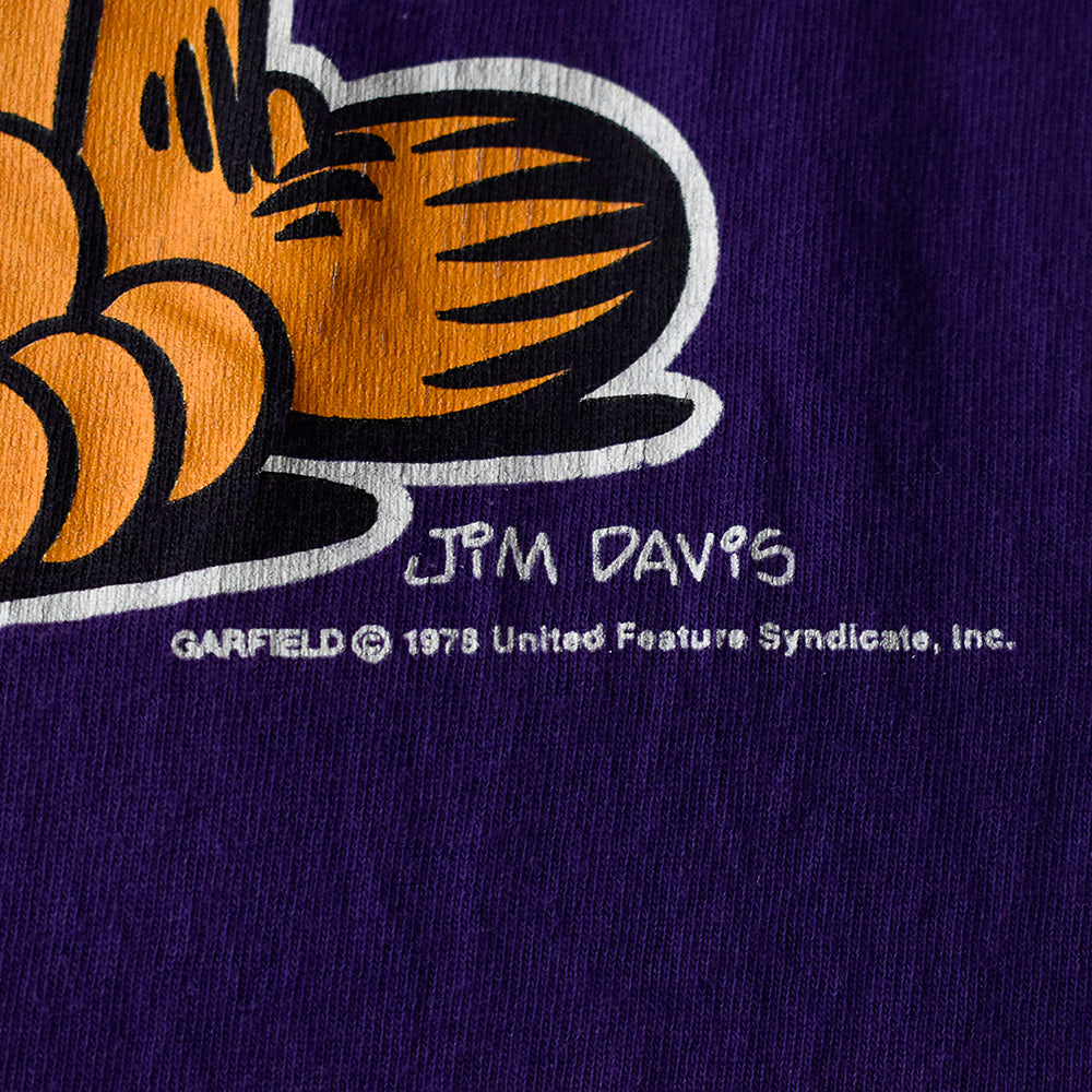 90's “Garfield” パープル！ Tシャツ USA製 250628H