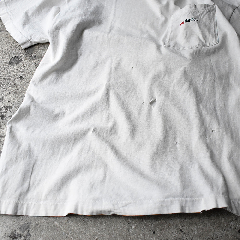 90's ダメージ！ Marlboro "cow boy" Pocket Tシャツ USA製 240308H