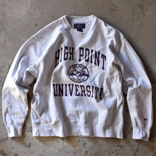 Y2K Champion “High point University” RWスウェット 231130