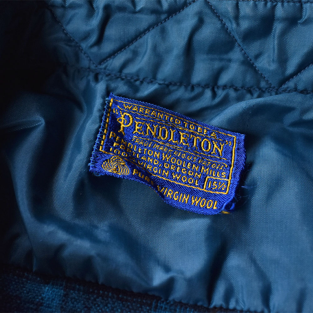 60’s Pendleton チェック柄 ウール フランネルシャツ USA製 231015
