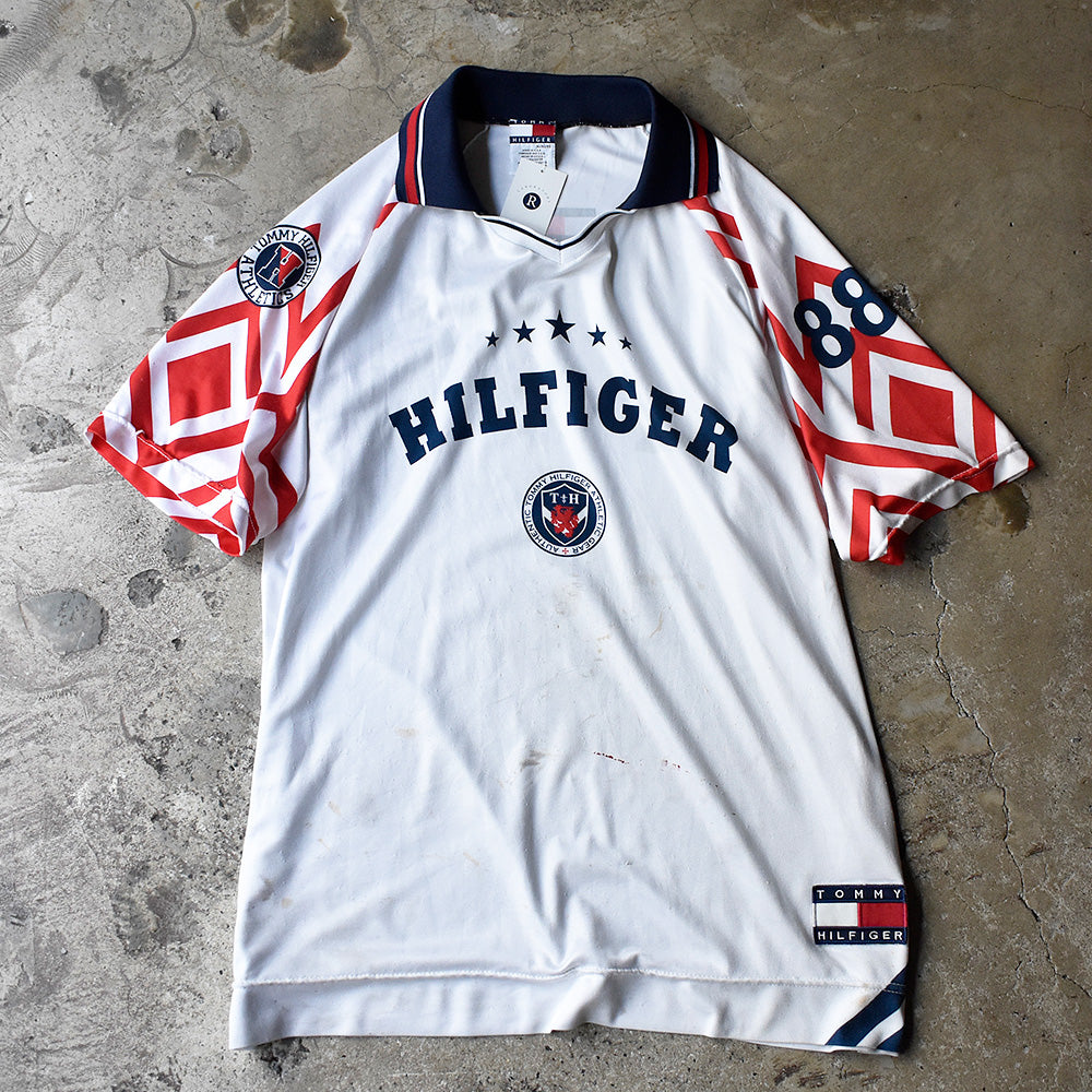 90's TOMMY HILFIGER フットボール サッカーシャツ USA製 240529H