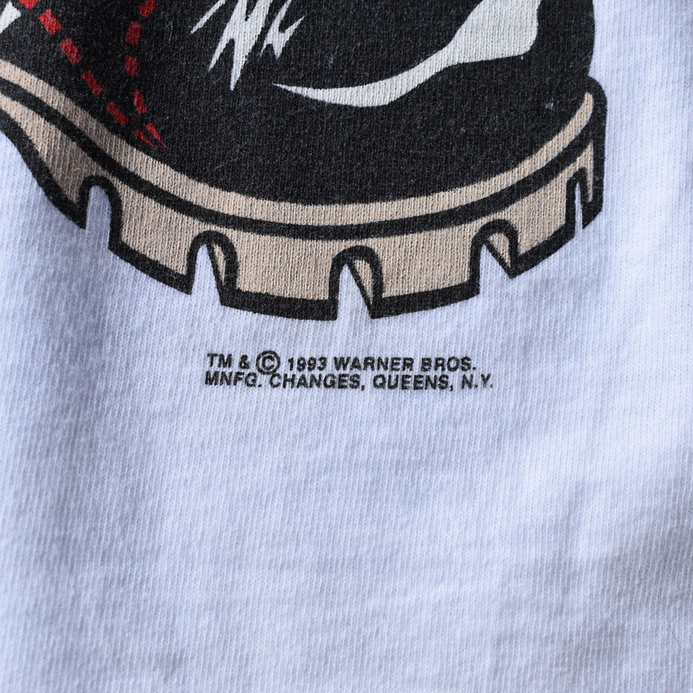 90’s Looney Tunes ”Tasmanian Devil” 両面プリント キャラクター Tシャツ 250616