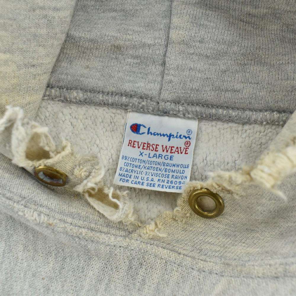 90's Champion REVERSE WEAVE 目無し ボロ リバースパーカー USA製 260929H