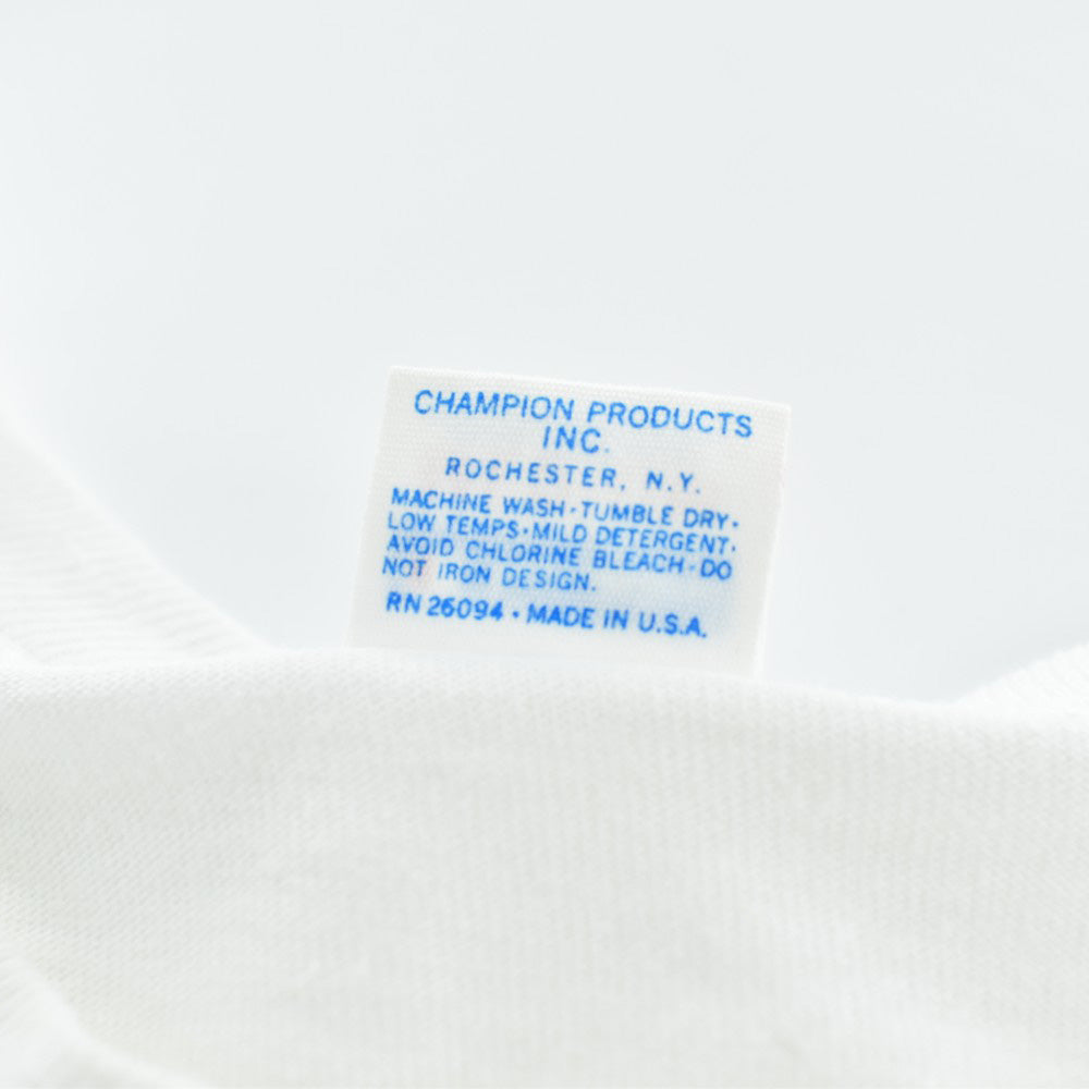70’s Champion バータグ “PABST / BIG “O” Basketball Clinic” 染み込みプリント Tシャツ USA製 260512H