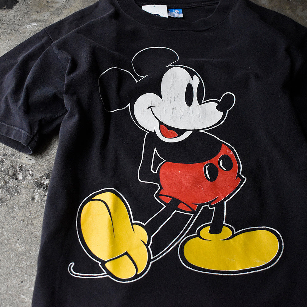 ディズニー ミッキー Tシャツ 1980年 ブラック USA製 ヴィンテージ