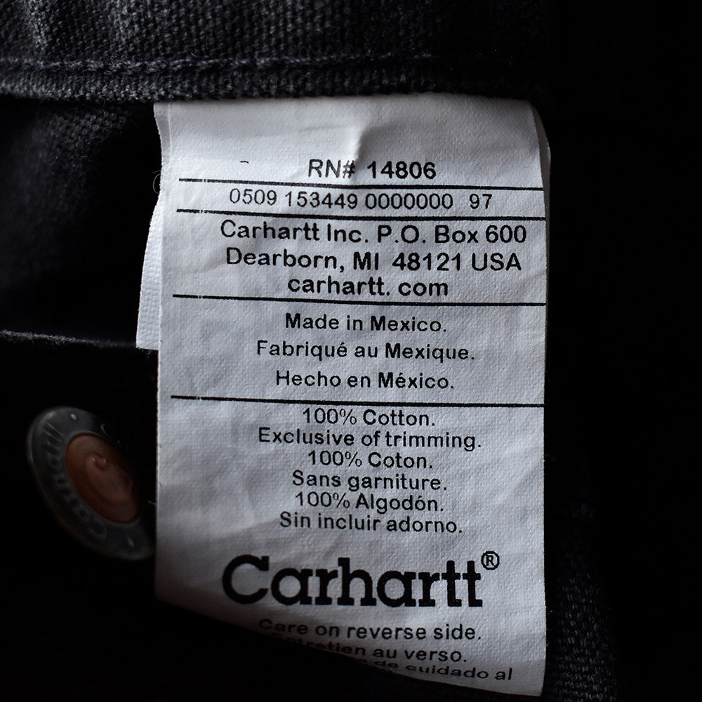 Y2K Carhartt ブラック！ ダブルニー ダック ペインターパンツ 240512H