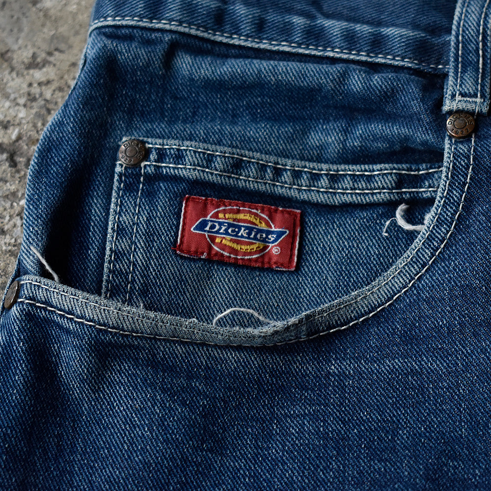 90's～ Dickies Big刺繍ロゴ！ デニムワークパンツ 250113H
