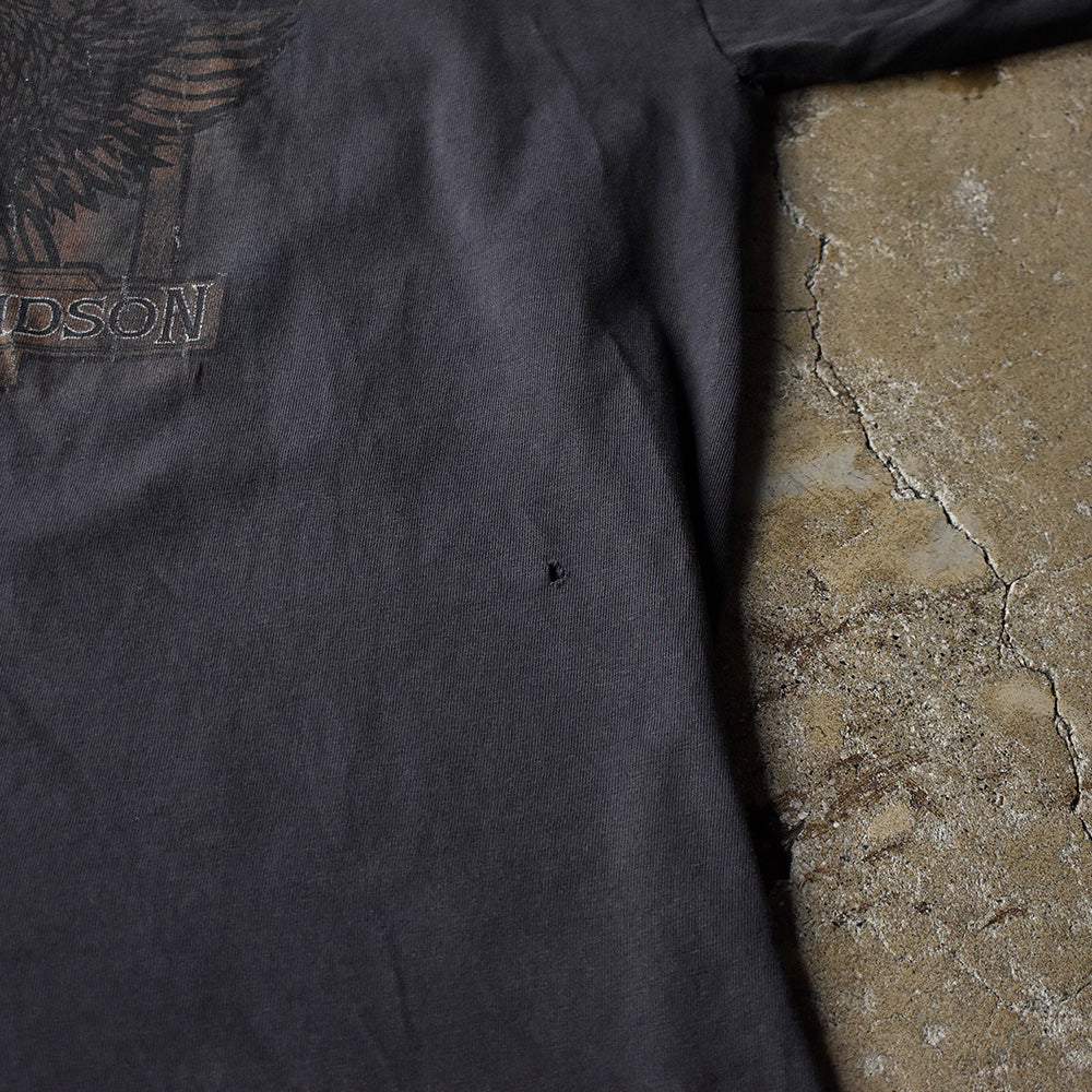Y2K ダメージ！ Harley-Davidson イーグル ポケットロングスリーブTシャツ 240607H