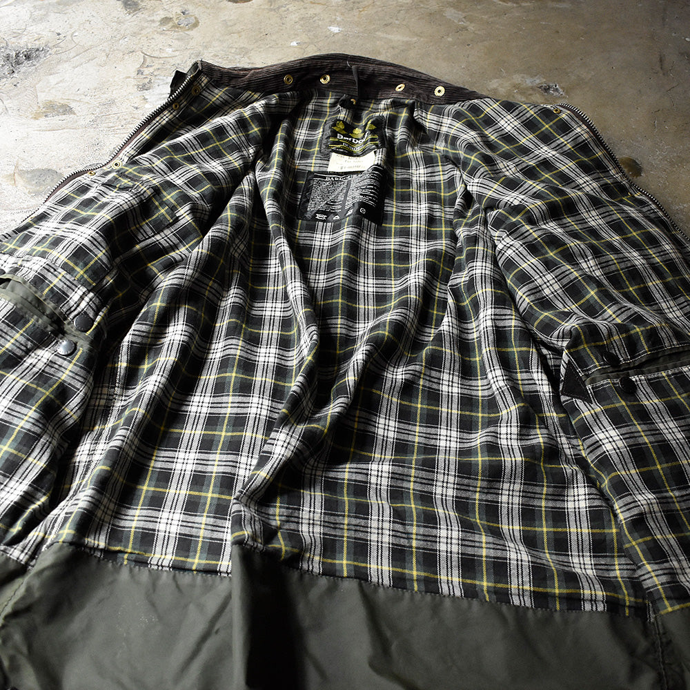 90's Barbour 旧3ワラント “BORDER” オイルドジャケット イングランド製 241008H