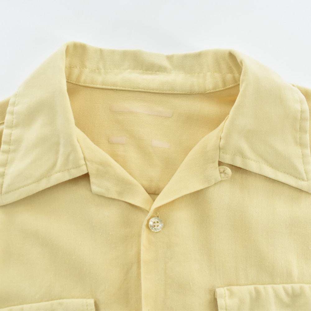 50's Rayon Gabardine ループカラー オープンカラーシャツ 260925H