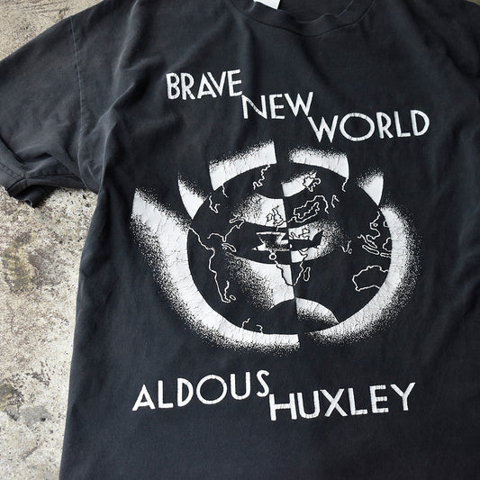 90's～ Aldous Huxley “BRAVE NEW WORLD/すばらしい新世界“  Tシャツ 250624H
