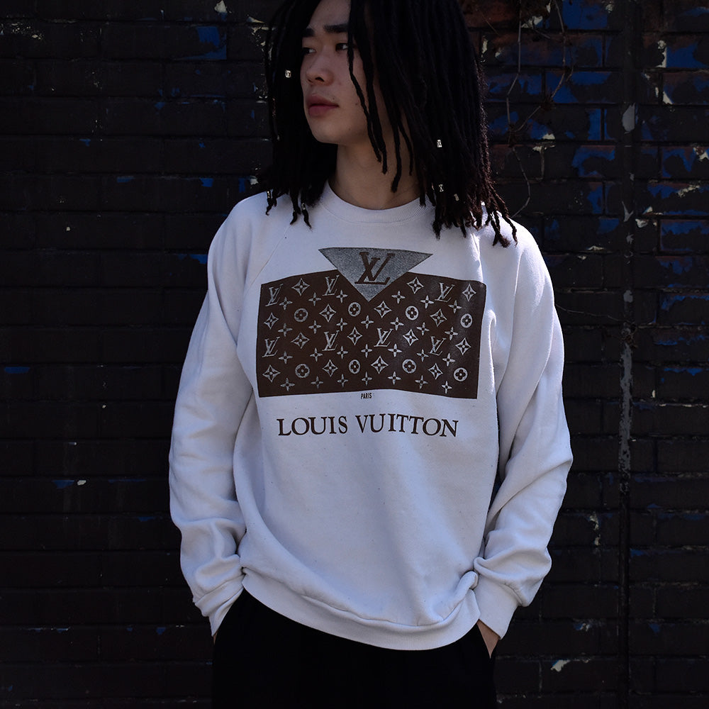 80's～ ブートレグ Louis Vuitton モノグラムロゴ スウェット USA製 231014H