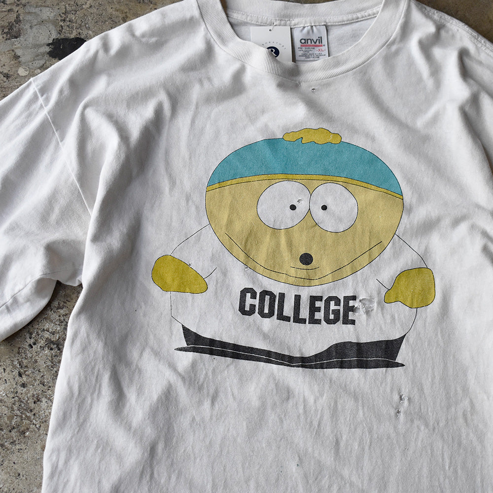 90's South Park “CARTMAN COLLEGE” 海外アニメ キャラ Tシャツ 250727H